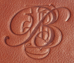 British Tan Monogrammed Journal Cover